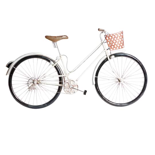 35" Multicolor Vintage Bicycle Metal Wall Décor